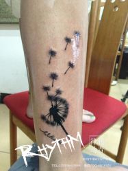 吉林市纹身 律动纹身 蒲公英纹身-律动刺青