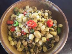 基围虾炒豌豆-梁子湖东篱老屋生态庄园