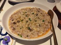 羊肚菌马蹄蒸黑豚肉饼-炳胜私厨(万象前海店)