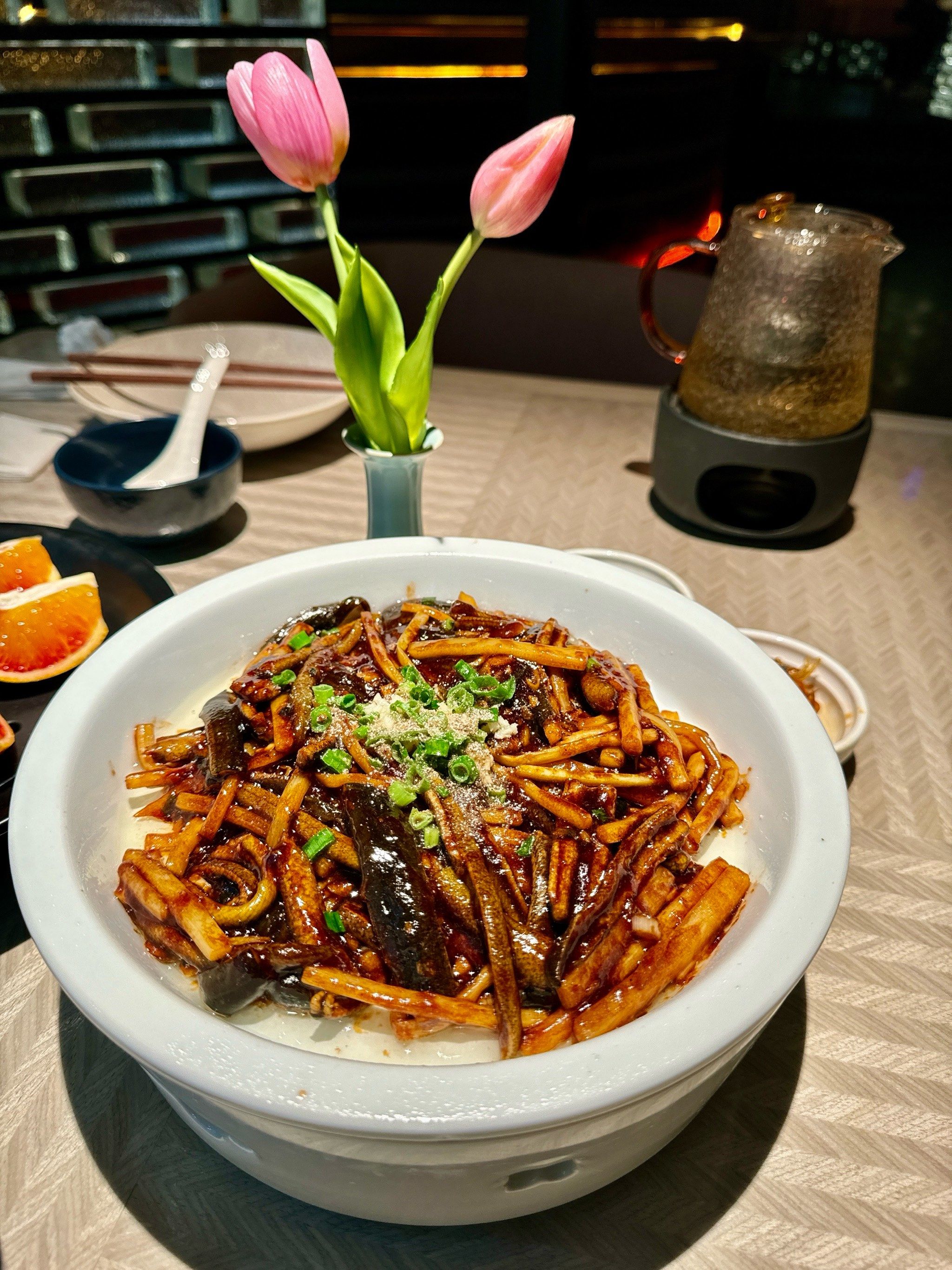 n
94淮安蒲菜
时令菜,又叫"抗金菜"～相传是南宋时期,金国