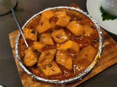 招牌铁板财神豆腐-望乡楼上海菜(日月光店)