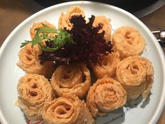 炸腐皮-左庭右院鲜牛肉火锅(南通CBD大有境店)