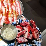 大快朵颐烤肉时