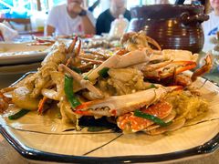 葱爆蟹-崖口红树林海鲜餐厅