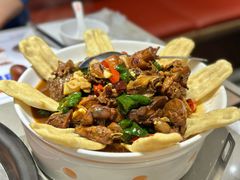 生炒散养鸡-大锅强·蒸海鲜青岛菜(城市阳台店)
