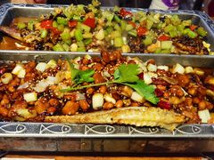 宫保鸡丁烤鱼（清江鱼/斤）-锦尚阁烤鱼•天津菜(宣武门胡同店)