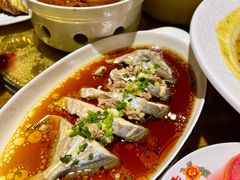 葱油鲳鱼蒸肉饼-五马集·海鲜·温州大牌档(黑金冠五马街十字路口店)