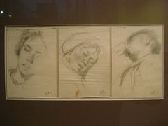 夏葆元·铅笔素描《革命大串联途中六幅》-上海油画雕塑院