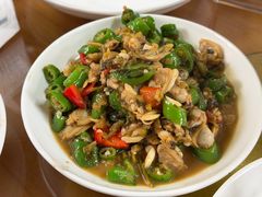雪菜花蛤肉-芦茨金富饭庄·25年老字号·专做稻草鸡