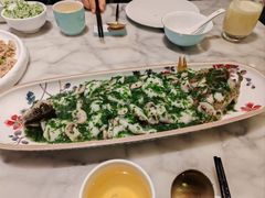 荠菜烩笋壳鱼-蝶园·装修中(BFC外滩金融中心店)