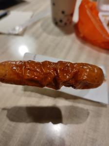 快乐番薯(渝水胜利路店)-"给我的这跟烤肠应该是从早上烤到了晚上吧,.