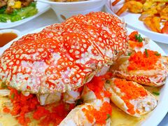 陈年花雕蛋白蒸皇帝蟹-頂好酒家·经典粤菜(海信广场店)