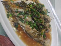 雪菜蒸鳗子鱼-海鲜人家(吕四店)