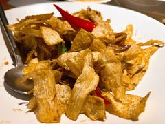 酸笋焗炒脆皮肥肠-宴南庭·闽味私房菜