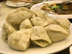 蒜蓉鸡毛菜素包-燕风楼烤鸭店(建设总店)