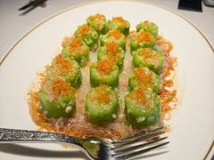 金蒜瑶柱蒸广东丝瓜-莉莉海堂HAITANG·烤鸭(国贸商城店)