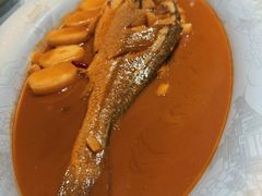 深海大黄鱼烧年糕-钱塘花园·宁波菜