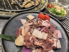 -山野的朋友露营炭火烤肉