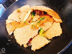 一个锅巴和时蔬-薇酌饮·陕西菜(南门外店)