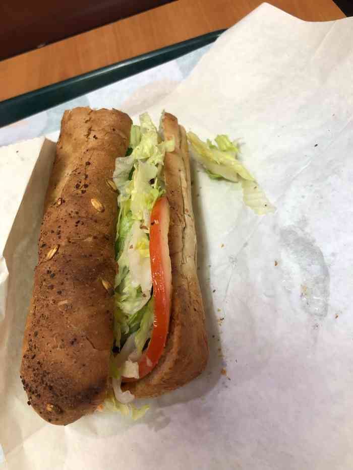 赛百味(三阳广场店)-"等的时间太长,把我的白面包烤的有点老,我.