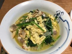 小白菜蛤肉汆炒鸡蛋-山东宾馆·齐鲁苑餐厅