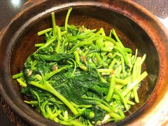 啫啫虾酱空心菜-熠盛粤味(永康路店)