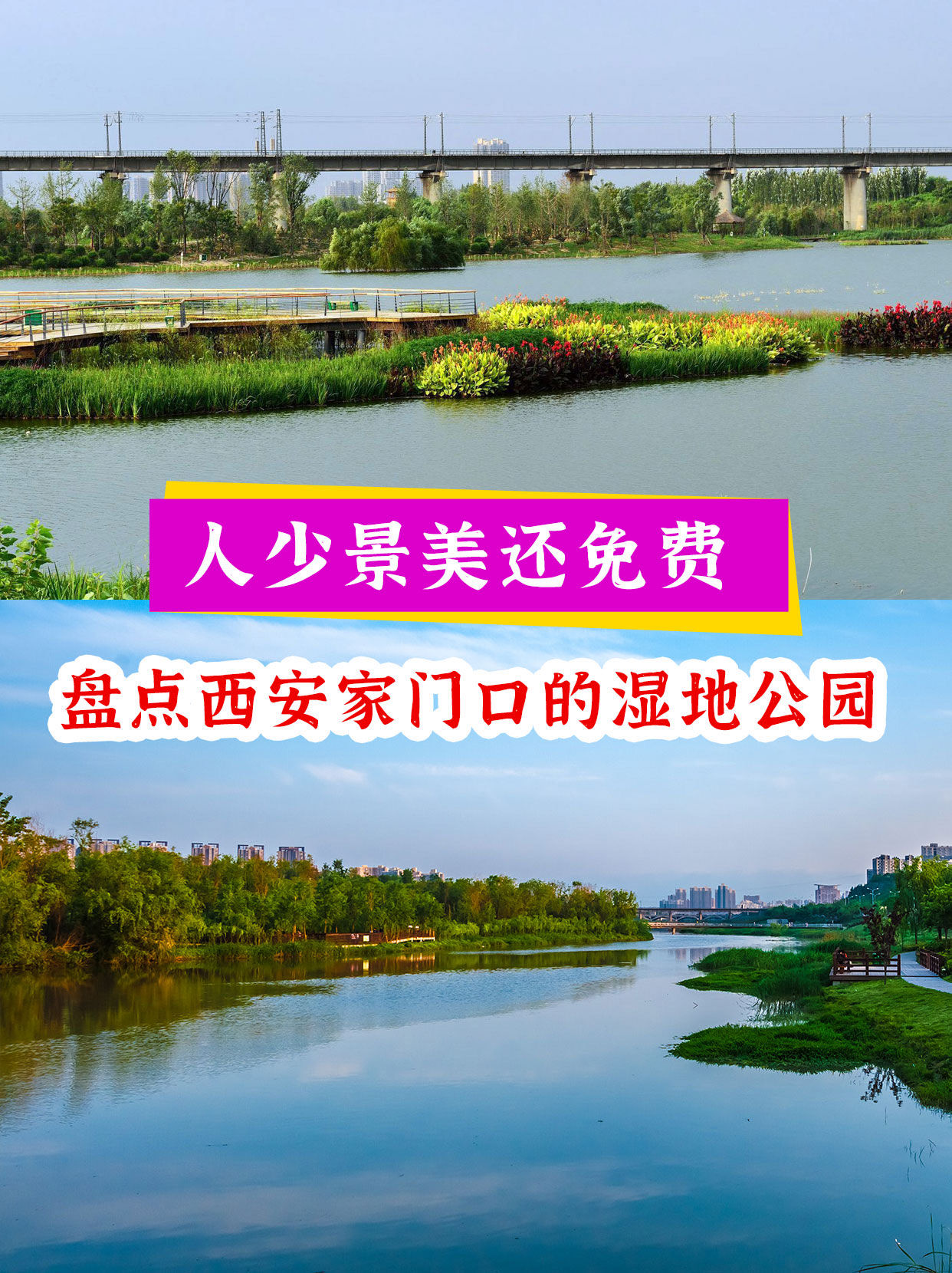 人少景美还免费6015盘点西安家门口的湿地公园