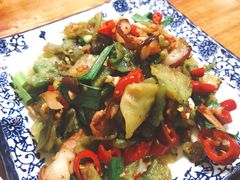 干莴苣炒腊肉-湖南湘菜馆(东湘缘二店)