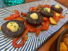 碳烤西班牙猪肉血肠配慢烤甜椒，苹果泥-帕歌西班牙餐厅paco tapas