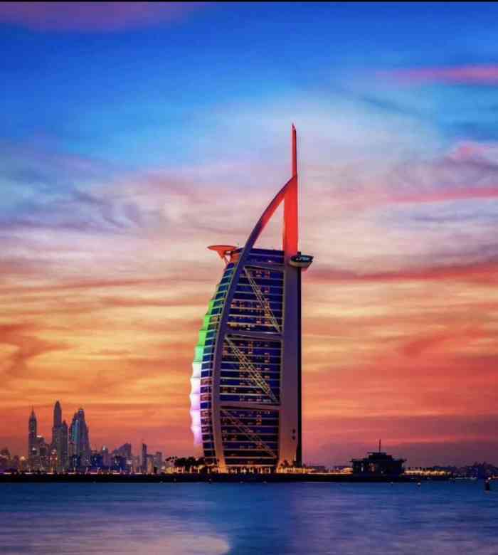 款夜景迪拜帆船酒店迪拜的地标性建筑高清头像迪拜帆船酒店高清大图