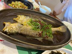 大红袍蒸海钓中黄鱼-荷风细雨·中国茶宴(世纪大道店)