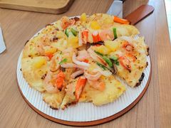 南美白虾海鲜超级至尊披萨-必胜客(安盛金马店)