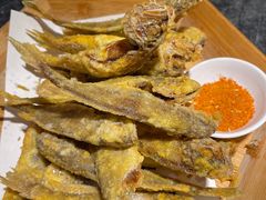 干炸黄花鱼-李记饺子·熏酱东北菜(欢乐谷店)