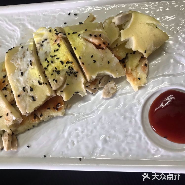 快手营养早餐系列之 黑芝麻鸡蛋煎饼卷