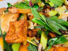 豆腐蒜苗回锅-天回镇何氏豆腐(总店)