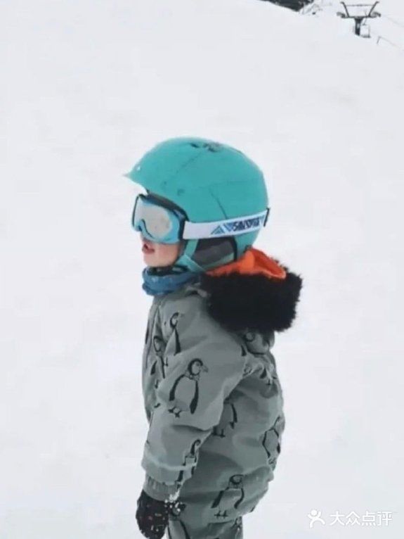 简直是太难得了，孩子滑雪还能这么溜