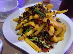 干煸藕丝-可可大虾武汉土菜大排档(万松园1店)