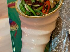 小米椒蘑菇爆小鲜肉-蘑菇私房菜小馆(杨家坪西城天街店)