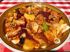 伊犁辣皮子烩大盘鸡-西贝莜面村(上海百联西郊店)