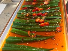 捞汁秋葵-红辣椒·川菜·火锅(张杨路店)