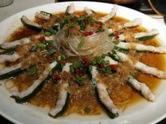 鲜虾酿秋葵-京味斋·北京烤鸭(北京南站洋桥店)