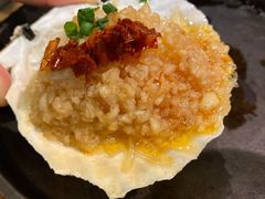 蒜蓉烤扇贝-探鱼·鲜青椒爽麻烤鱼(天河优托邦店)