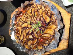 铁板盘龙茄子-香鼎坊江西菜(国奥店)