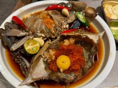 草家招牌酱油蟹-草家酱蟹炭火烤肉店(珲春南路一店)