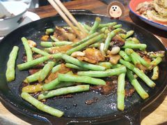 乡下虾酱花肉啫豆角-广府乡下·饭庄(新港东路店)