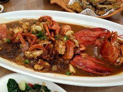 龙虾烧豆面-洲晓鲜·舟山海鲜大排档(朱家尖风景区店)