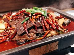 毛血旺烤鱼-探鱼·鲜青椒爽麻烤鱼(北京路天河城店)
