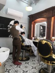 -595barbershop美式油头