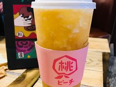 手捣桃子乌龙茶-LELECHA乐乐茶(上海五角场万达广场店)
