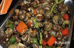 Stir-Fried Snails as Appetizer